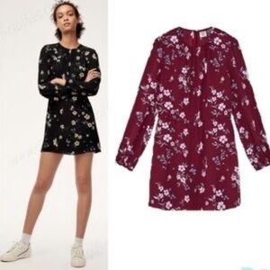 Sunday Best Red Long Sleeve Crew Neck Dress
